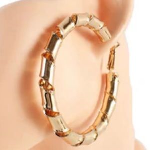 Medium Gold Twist Hoop